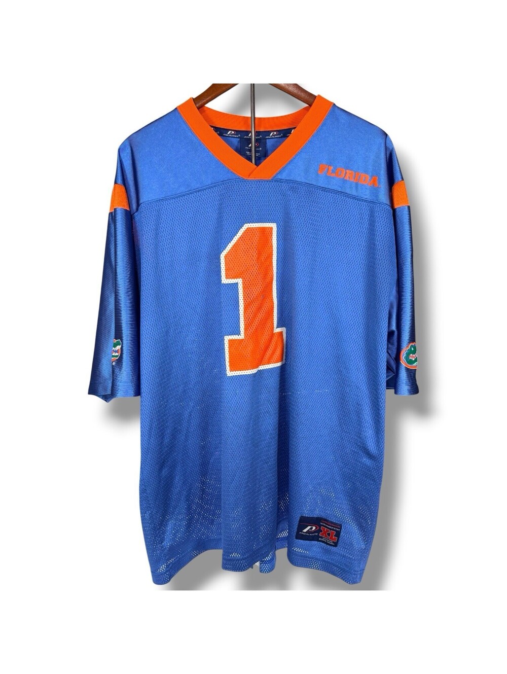 Vintage Pro Player Florida Gators #1 Football Jersey Men’s XL Blue Orange Mesh